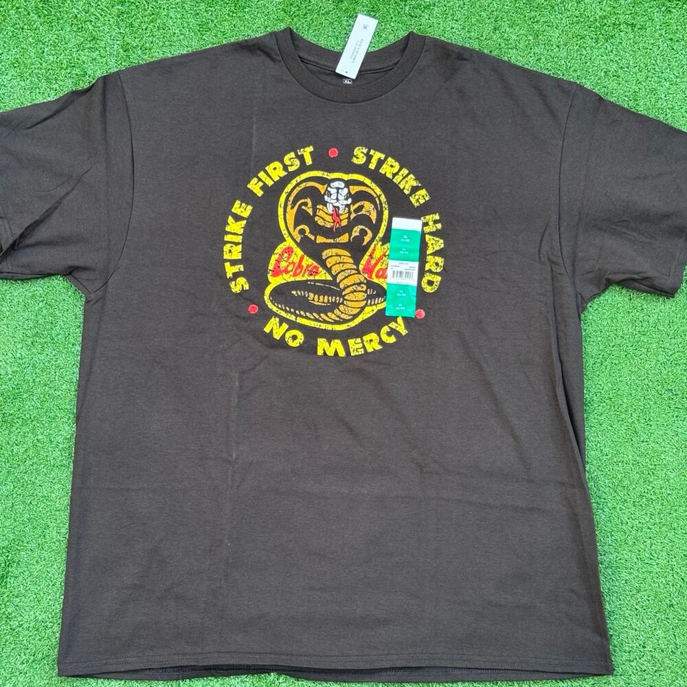 Ripple Junction x Cobra Kai Black T Shirt Strike First Strike Hard No Mercy